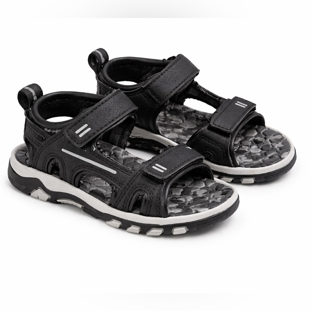 Khombu Toddler Sandals Size 8 Black Sport Outdoor Velcro NWOT Boys Shoes